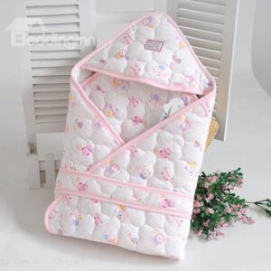 Little Lions and Bears Pattern Baby Blanket