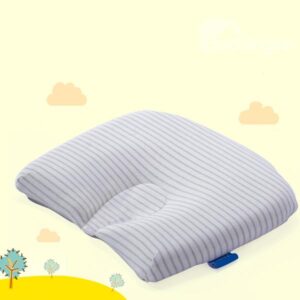 Simple Style Stripes Pattern Natural Colored Cotton Baby Pillow
