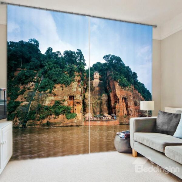 3D Great Scenery Print Quality Polyester Curtain