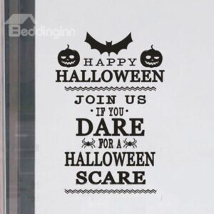 Creative Letters Halloween Join Us If You Dare Removable Wall Sticker