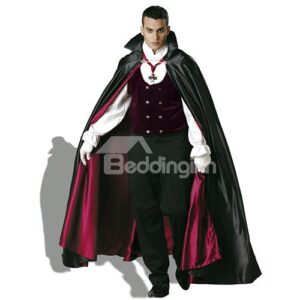 Faddish Medieval Style Halloween Vampire With Cape Costume
