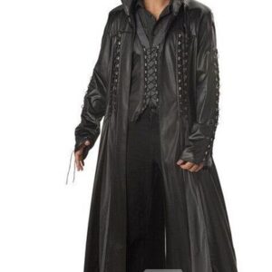 Mysterious Unique Black Halloween Vampire With Cape Costume