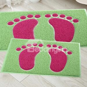 New Style Lovely Unique 2 Pieces Feet Design Bath Rug
