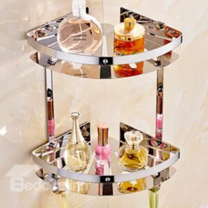 New Arrival Luxurious Stainless Steel Made Bathroom Shelf