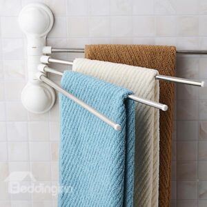 New Style Creative Sucking Design Wall Mounted Bathroom Towel Rack