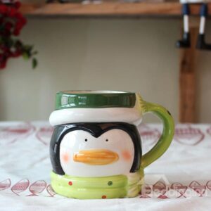 Lovely Christmas Theme Penguine Design Ceramics Coffee Mug