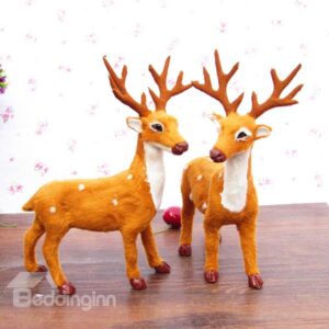 Lovely Mini Sika Deer Christmas Gifts Desktop Decoration