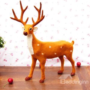 Lifelike Sika Deer Christmas Gifts Desktop Decoration