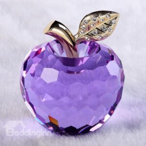 Wonderful Holiday Gift Idea Crystal Apple Desktop Decoration