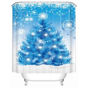 New Arrival Fantastic Christmas Design 3D Shower Curtain