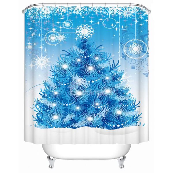New Arrival Fantastic Christmas Design 3D Shower Curtain