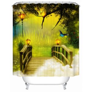 New Style Charming Unique Fairyland 3D Shower Curtain