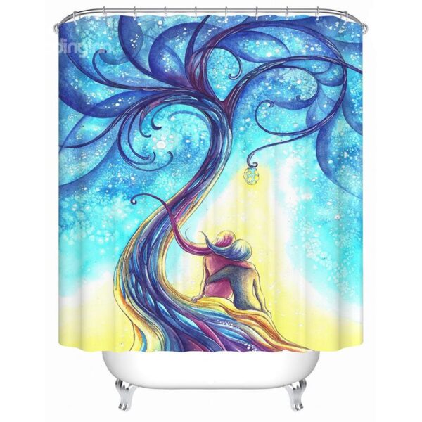 New Arrival Luxury Wonderland Design 3D Shower Curtain
