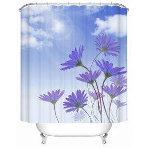 High Class Clear Sky Image 3D Shower Curtain