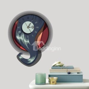 Arty Abstract Style 3D Sticker Wall Clock