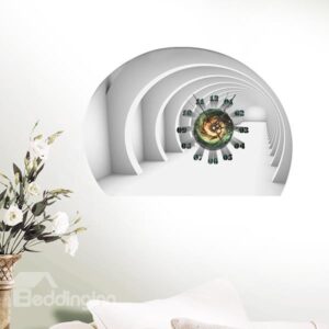 Amazing 4-Dimensional Space 3D Sticker Wall Clock