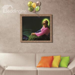 Holy Jesus with Balloons Framed Removable 3D Wall Sticker
