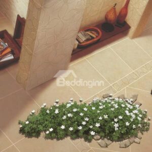 Creative Floor Decoration Flowers Grown out of a Well Removable 3D Wall Sticker