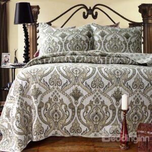 Classical European Jacquard Design 3-Piece Cotton Bed in a Bag