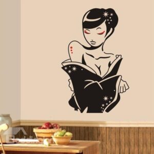 Gorgeous Graceful Dream Lady in Evening Dresses Removable Wall Sticker