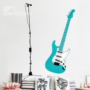 Creative Musical Element Living Room Bedroom Large Guitar Removable Wall Sticker