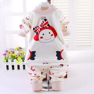 Super Lovely Girl with Bowknot Kids Pajamas