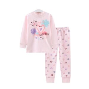 Elegant Swans and Dandelion Print Kids Pajamas