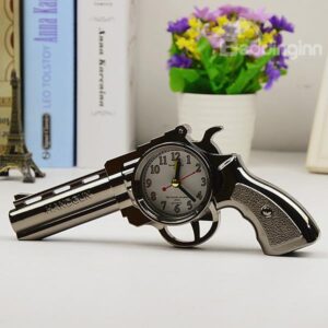 Creative Hand Gun Design Desk Clock Desktop Decoration