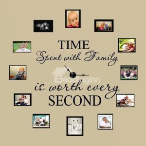 Loving Letters and Words Time with Family Removable Wall Sticker