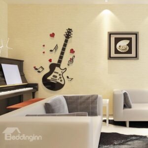 Extra Large Guitar Playing Music 3D Removable Wall Sticker