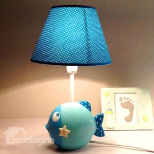 Creative Cartoon Sea Fish Design Nursery Table Lamp