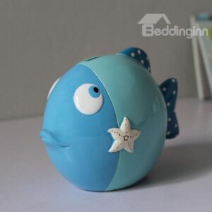 Creative Cartoon Sea Fish Design Saving Box Desktop Decoration