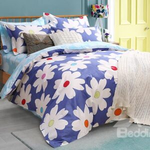 Beautiful Summer Flowers Pattern Kids Duvet Cover Set