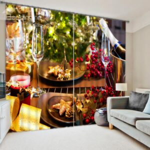 New Home Fashion Quality Polyester 3D Blackout Curtain
