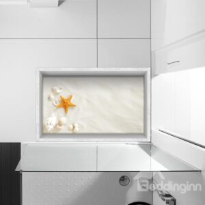 Seashells and Starfish Slipping-Preventing Water-Proof Bathroom 3D Floor Sticker