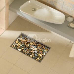 Creative Cobblestone Slipping-Preventing Water-Proof Bathroom 3D Floor Sticker