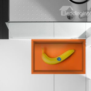 Creative Lonely Banana Slipping-Preventing Water-Proof Bathroom 3D Floor Sticker
