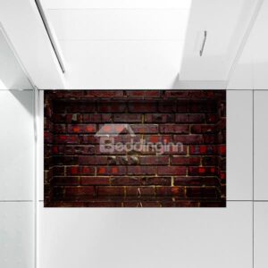 Mystery Ancient Brick Wall Slipping-Preventing Water-Proof Bathroom 3D Floor Sticker