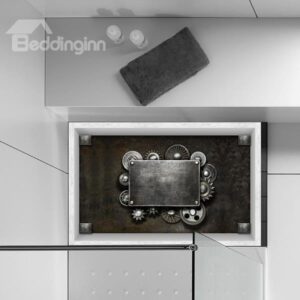 Mystery Mechanical Gadget Slipping-Preventing Water-Proof Bathroom 3D Floor Sticker