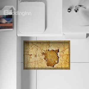 Creative Parched and Cracked Ground Slipping-Preventing Water-Proof Bathroom 3D Floor Sticker