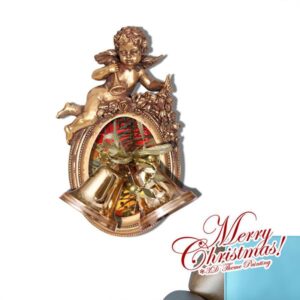 Festival Christmas Bells and Little Angel Removable 3D Wall Sticker
