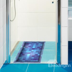 Colorful Mosaic Pattern Slipping-Preventing Water-Proof Bathroom 3D Floor Sticker