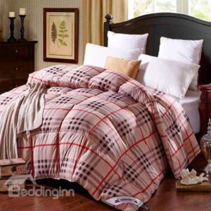 Modern Classical Plaid Design Winter Down Quilt