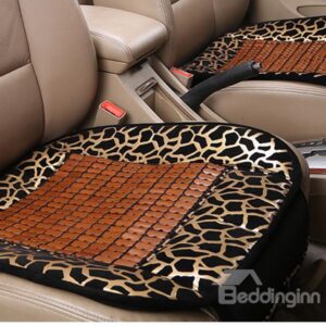 Special Designed Bamboo Chips Leopard Patterned Car Seat Mat