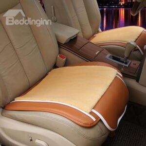 Concise and Classic Leather Material Dual Colored Patterned Car Seat Mat