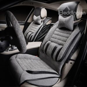Luxurious Formal Designed Extra Lumbar Support Linen Car Seat Cover