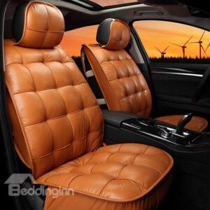 Elegant Super Comfortable Square Patterned Pure Colored Car Seat Cover