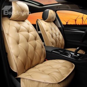 Elegant Super Comfortable Rhombus Patterned Pure Colored Car Seat Cover