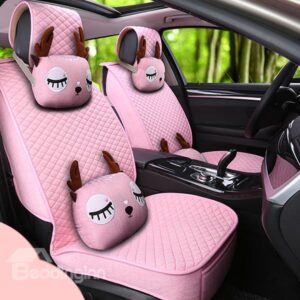 Special Patterned Cartoon Cushions Pure Colored Car Seat Cover