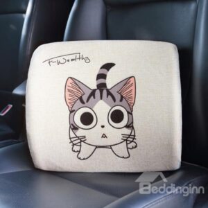 New Arrival Cute Kitten Patterned Car Pillow